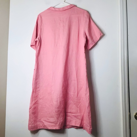Grae Cove dress women medium pink linen - Picture 6 of 10